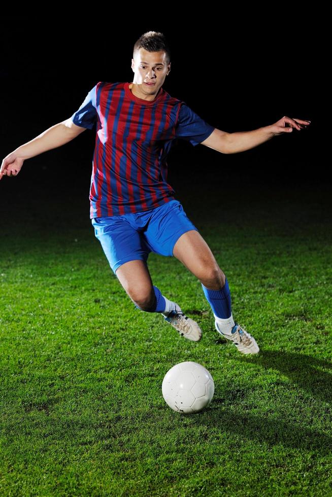 football player in action photo