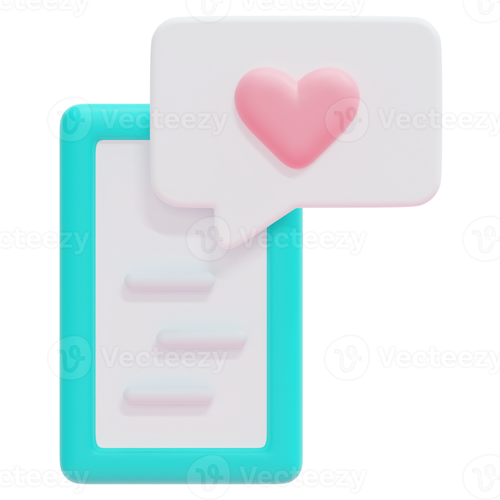 talk 3d render icon illustration png