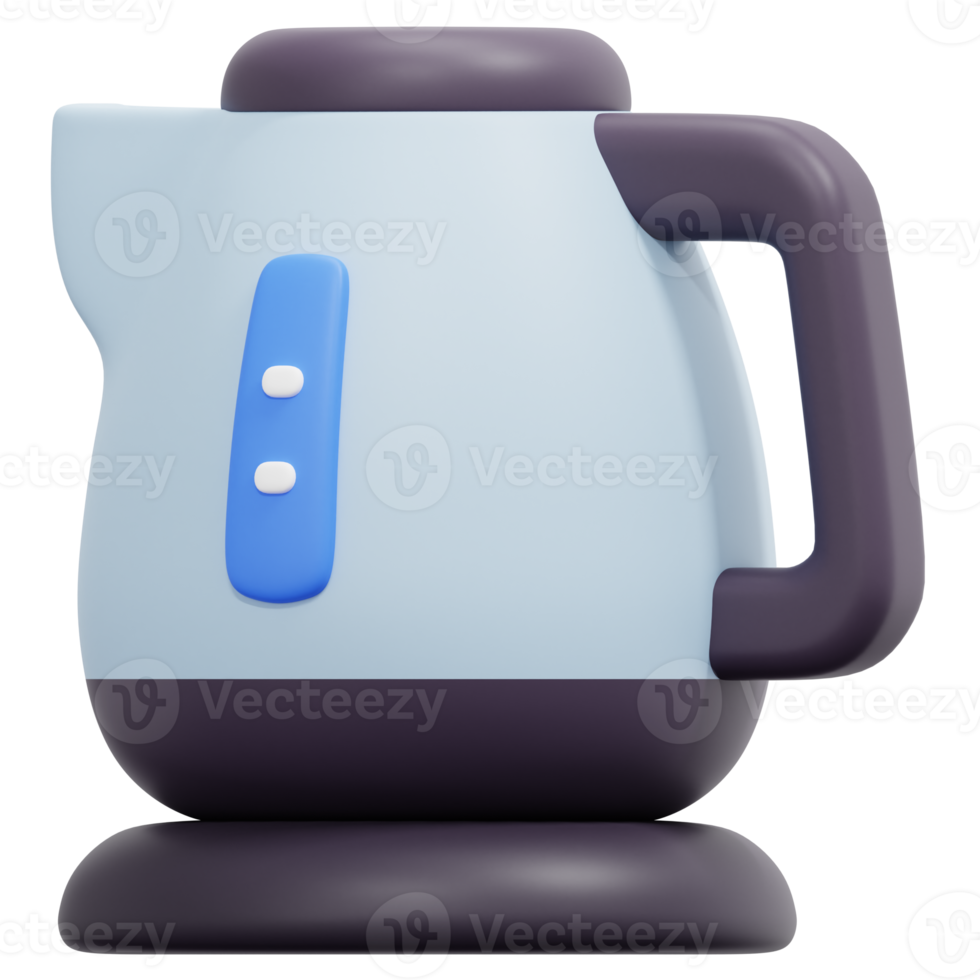 wasserkocher 3d-render-symbol-illustration png