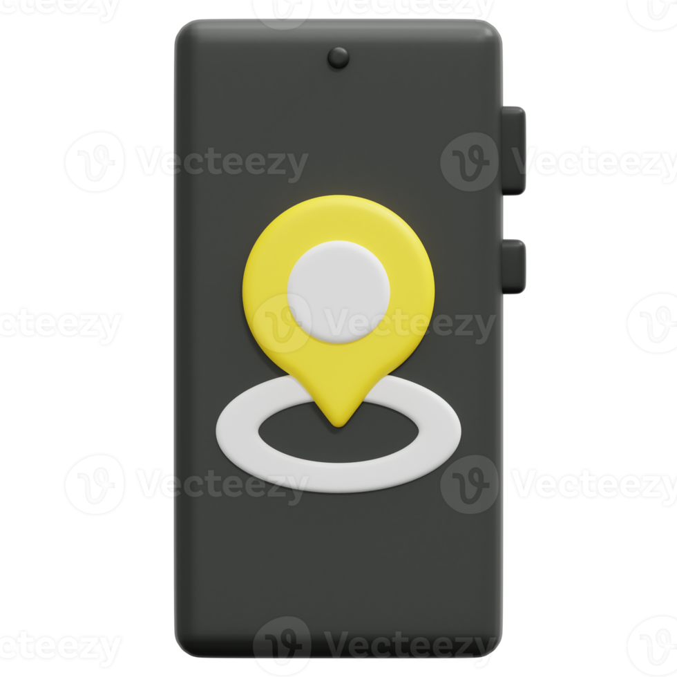 gps 3d render icon illustration png