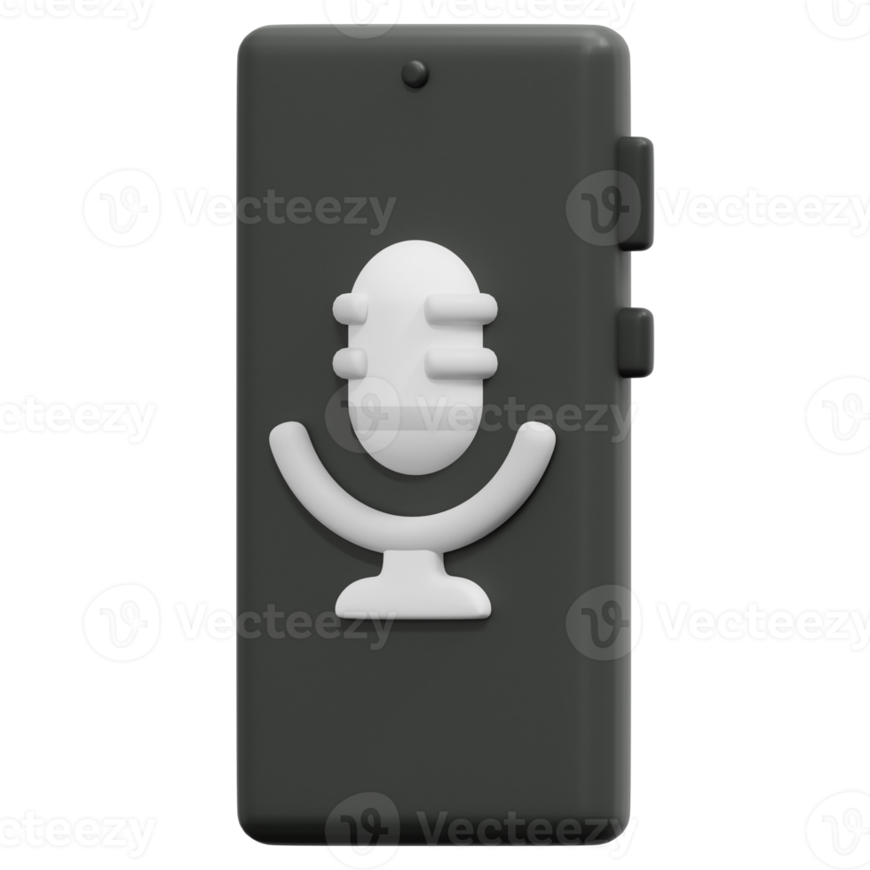 microfoon 3d geven icoon illustratie png