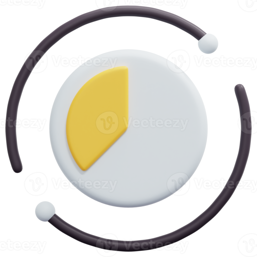 time 3d render icon illustration png