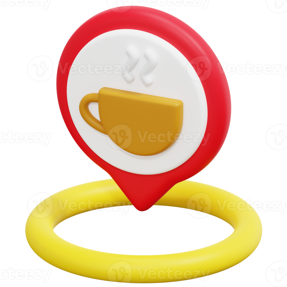 coffee 3d render icon illustration png