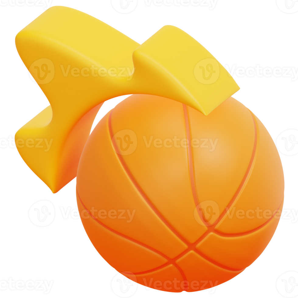 fireball 3d render icon illustration png