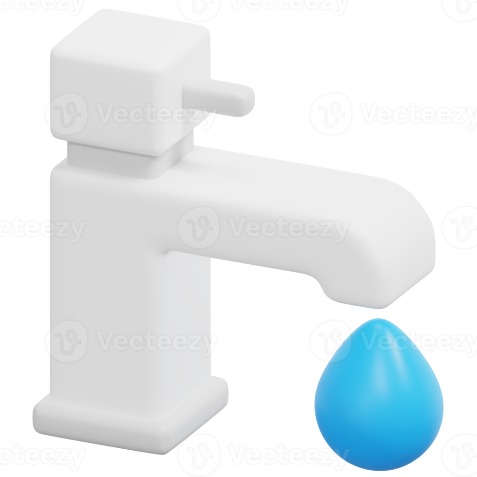 faucet 3d render icon illustration png