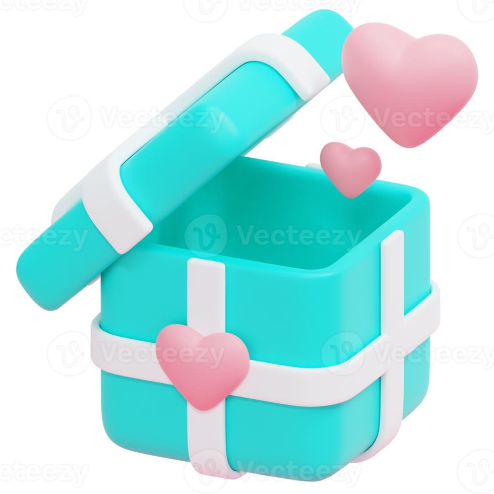 gift 3d render icon illustration png