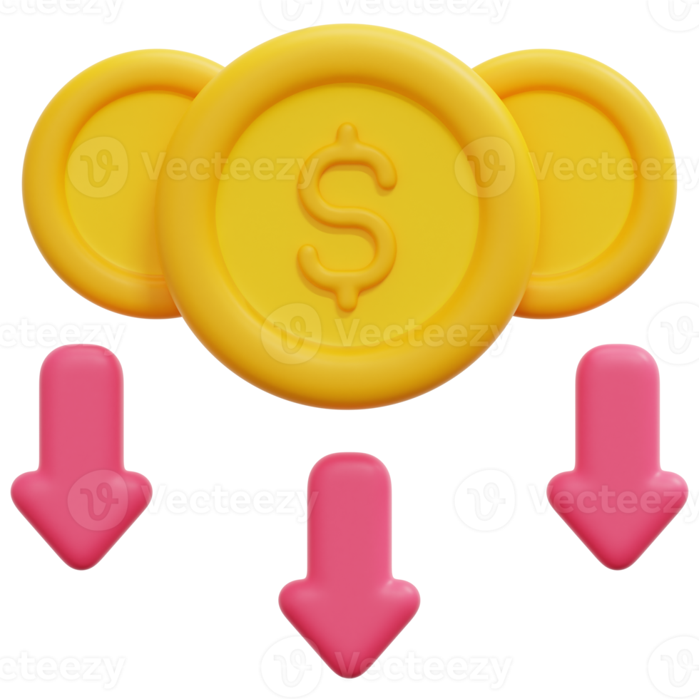 low price 3d render icon illustration png