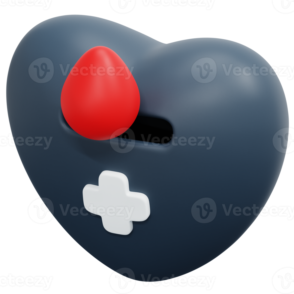 sangue donazione 3d rendere icona illustrazione png