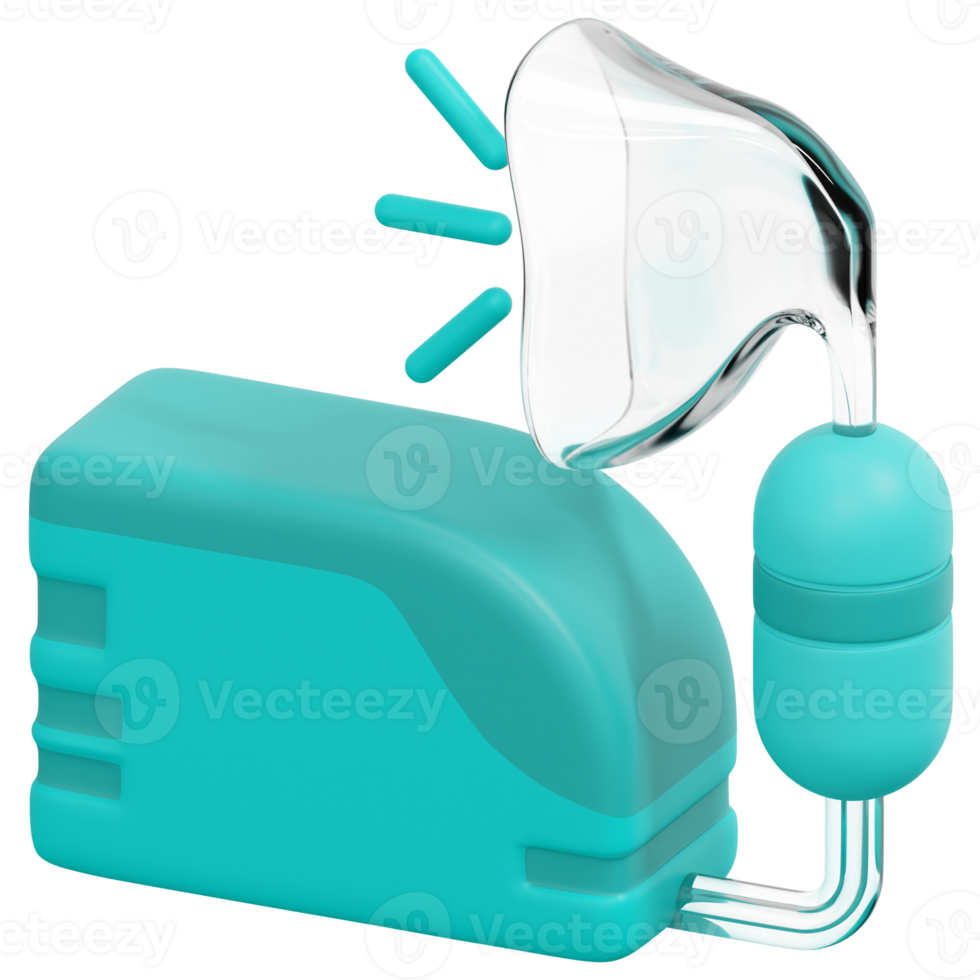 nebulizer 3d render icon illustration png