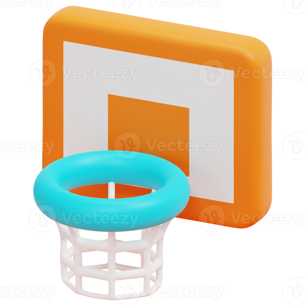 backboard 3d render icon illustration png