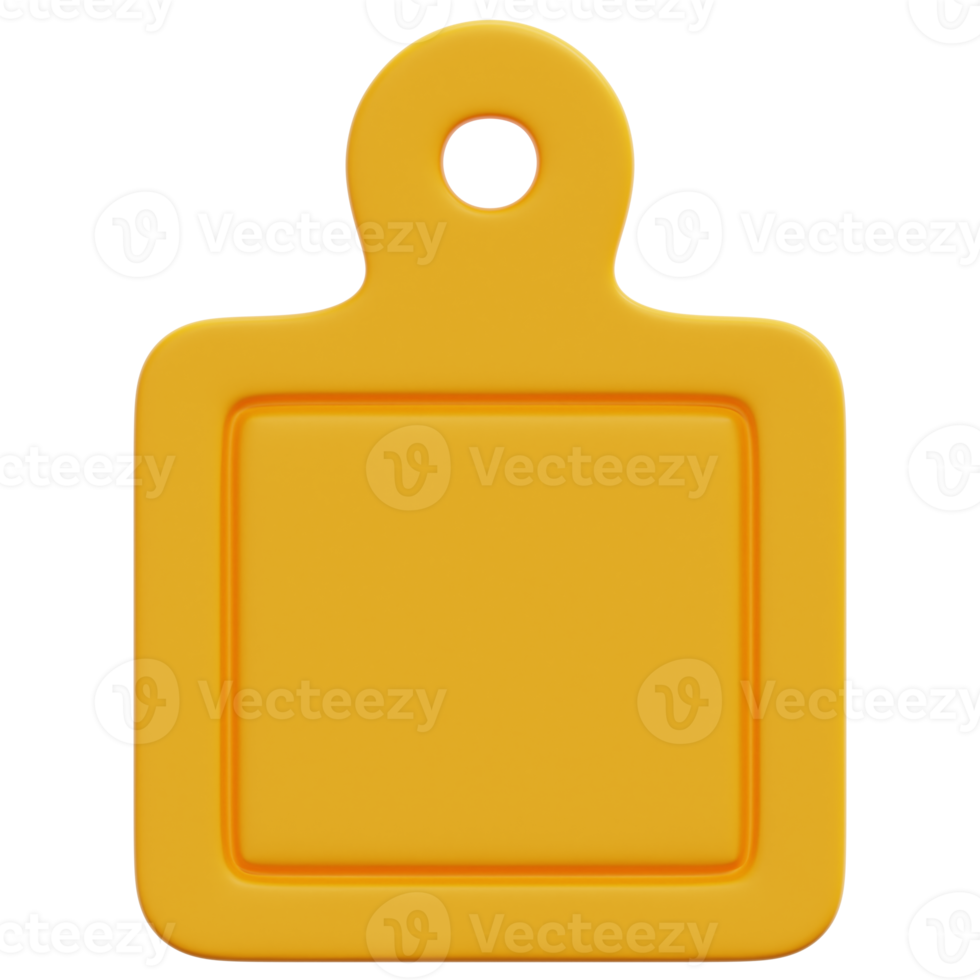 cutting board 3d render icon illustration png
