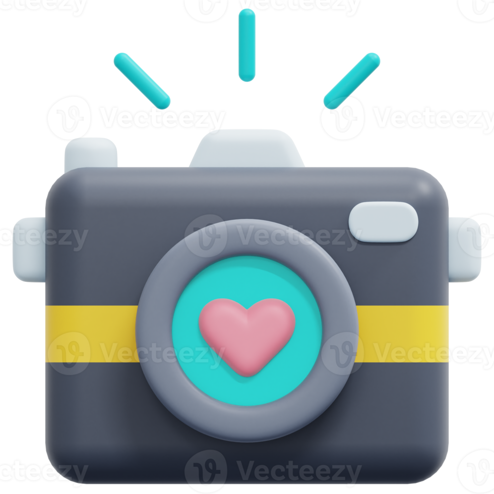 camera 3d render icon illustration png