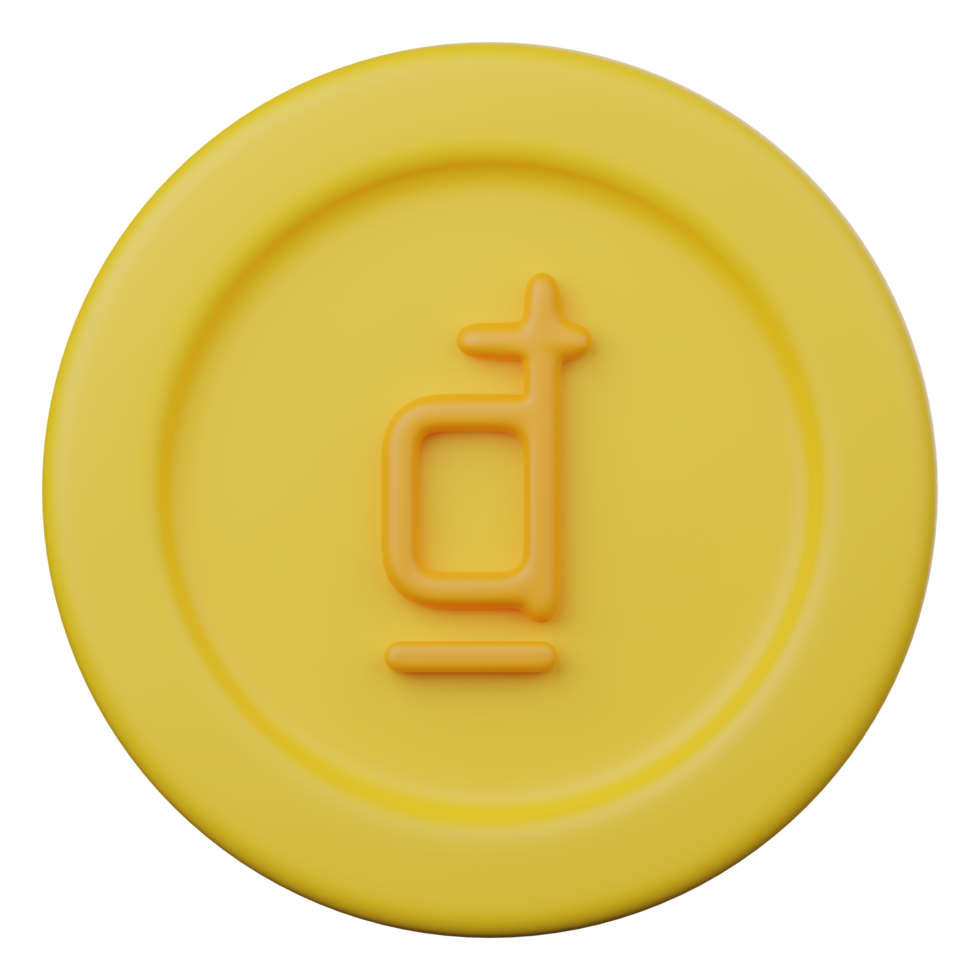 dong coin 3d icon png