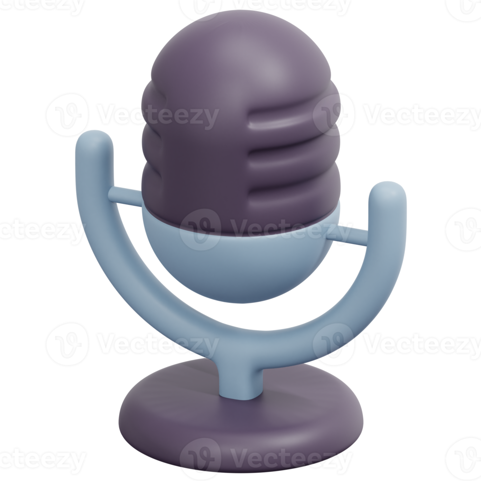 microfoon 3d geven icoon illustratie png