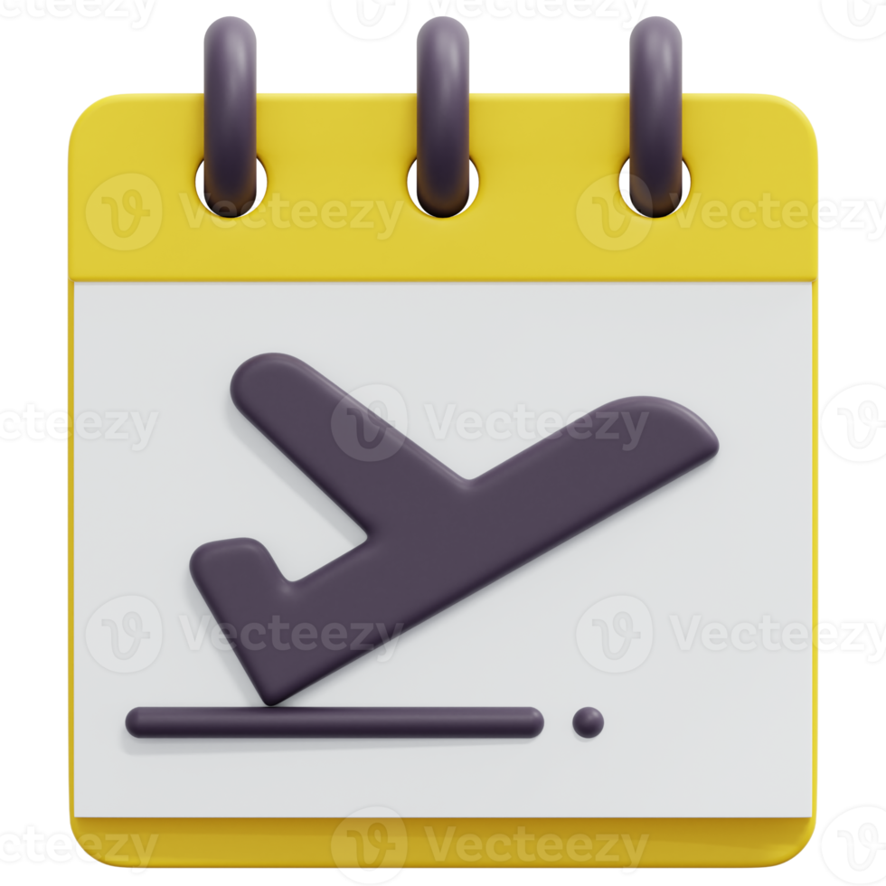 calendar 3d render icon illustration png