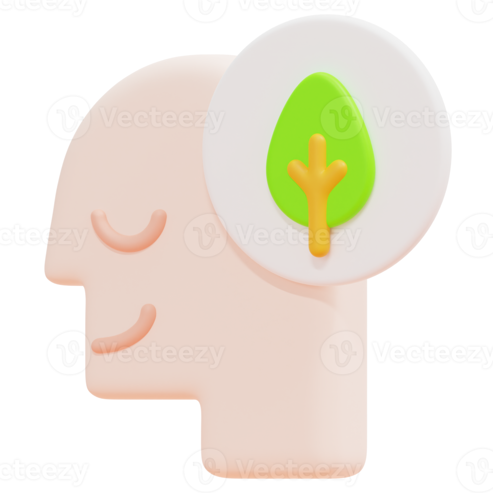 think green 3d render icon illustration png