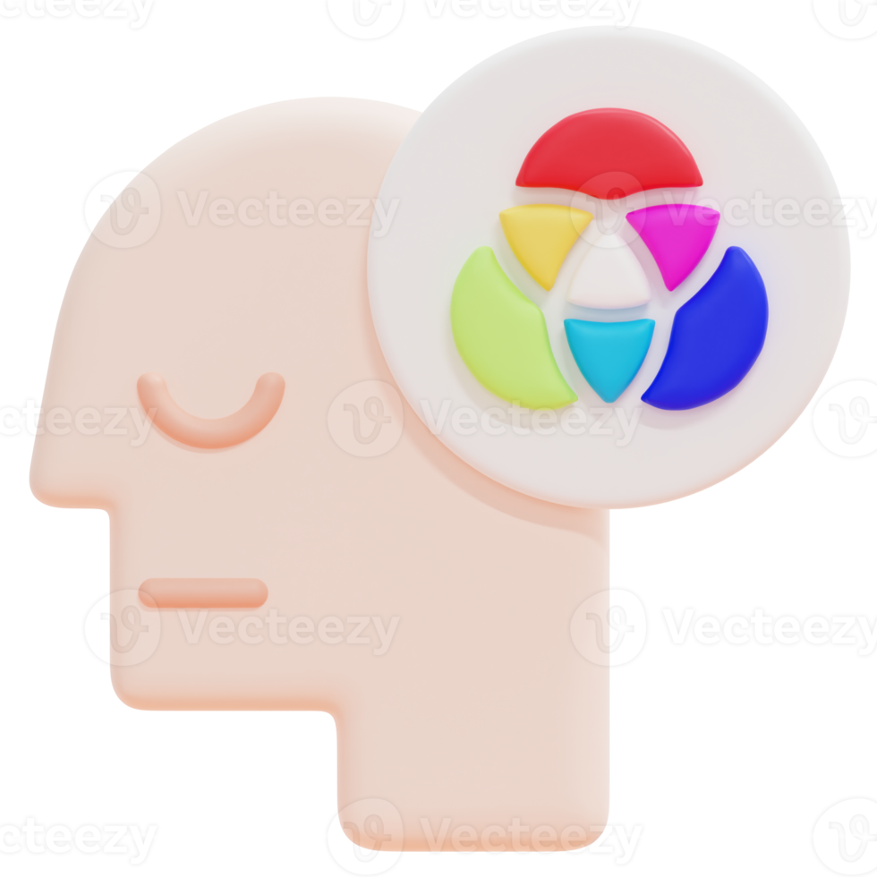 illustration d'icône de rendu 3d rvb png