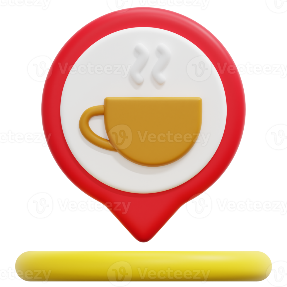coffee 3d render icon illustration png