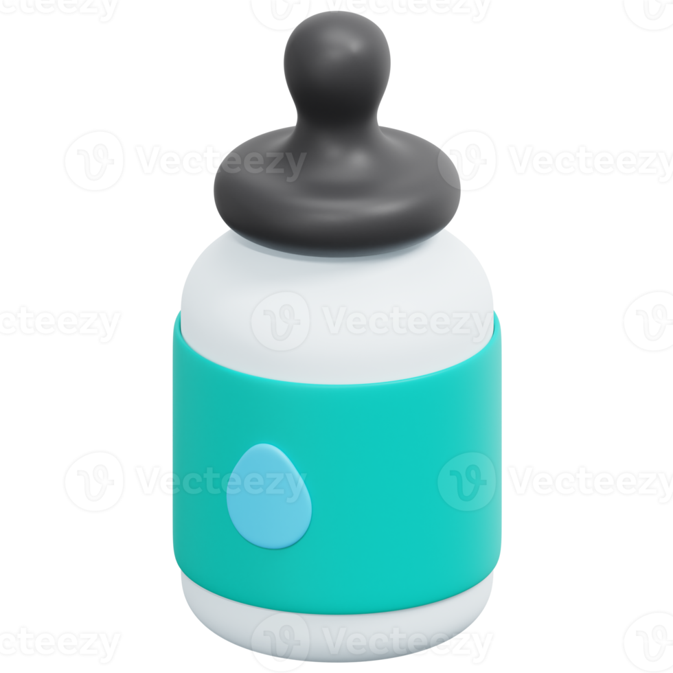 serum 3d render icon illustration png