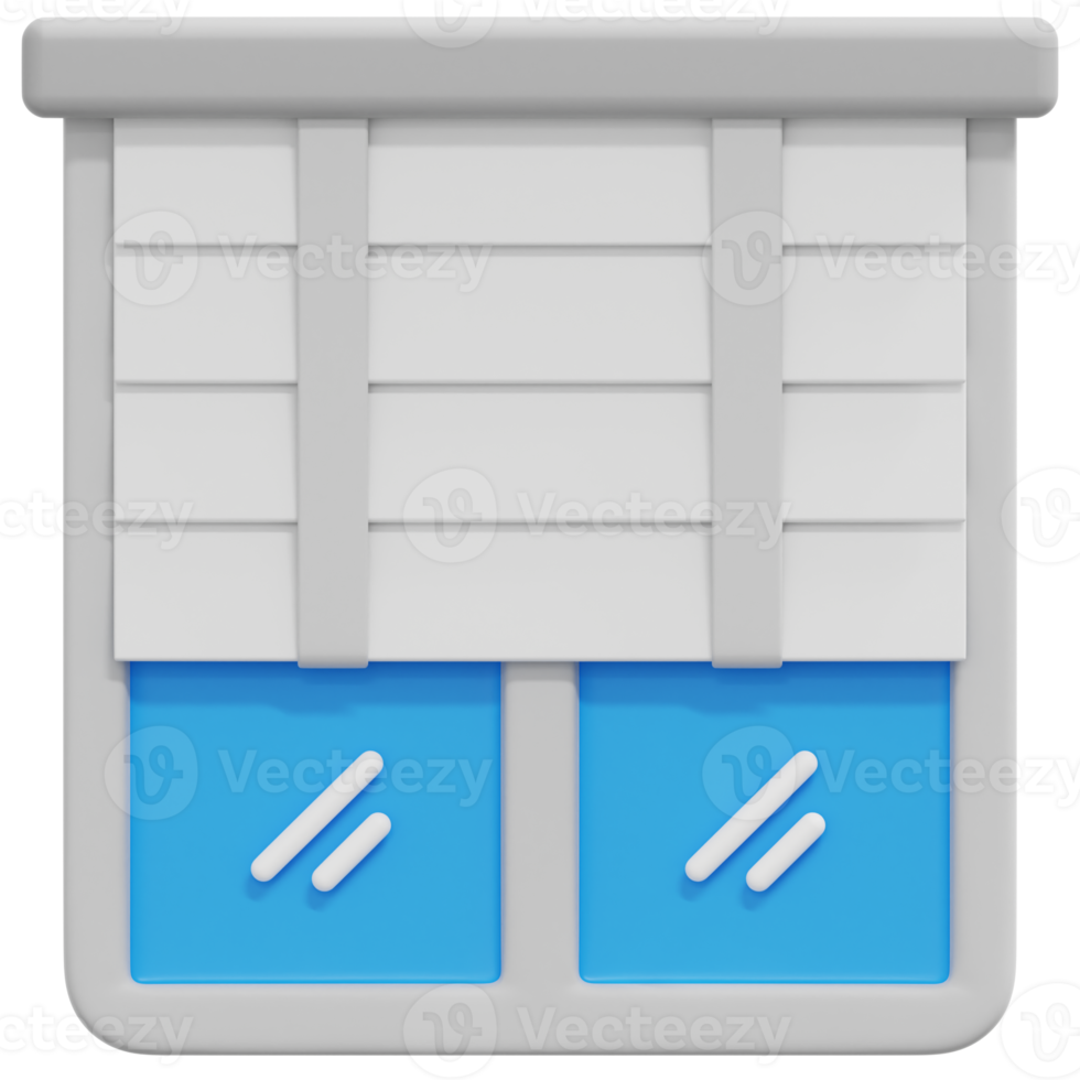 blinds 3d render icon illustration png