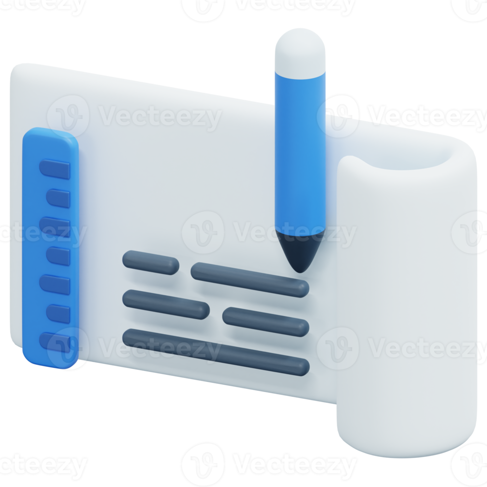 illustration de l'icône de rendu 3d prototype png