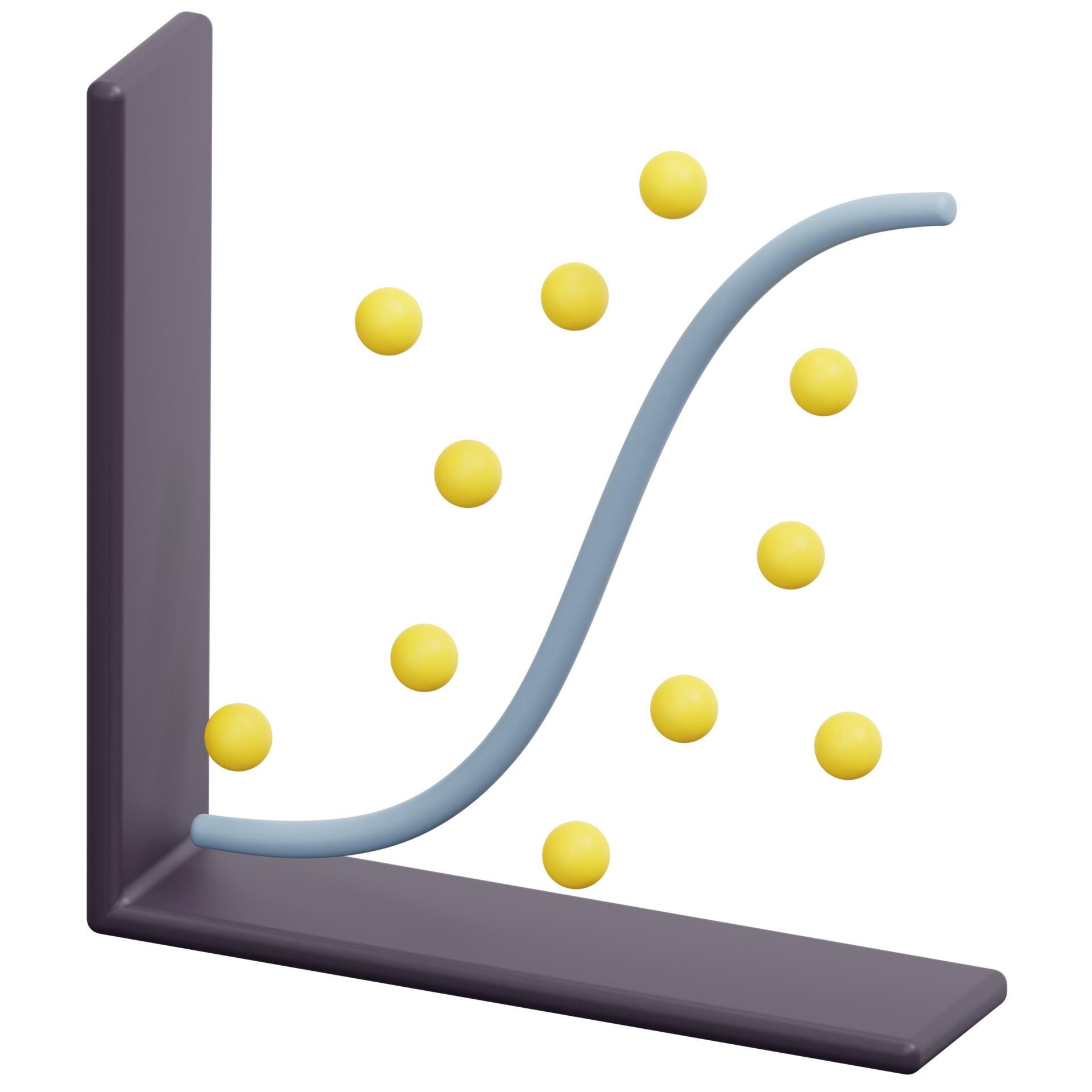 Free scatter plot 3d render icon illustration 11629069 png with