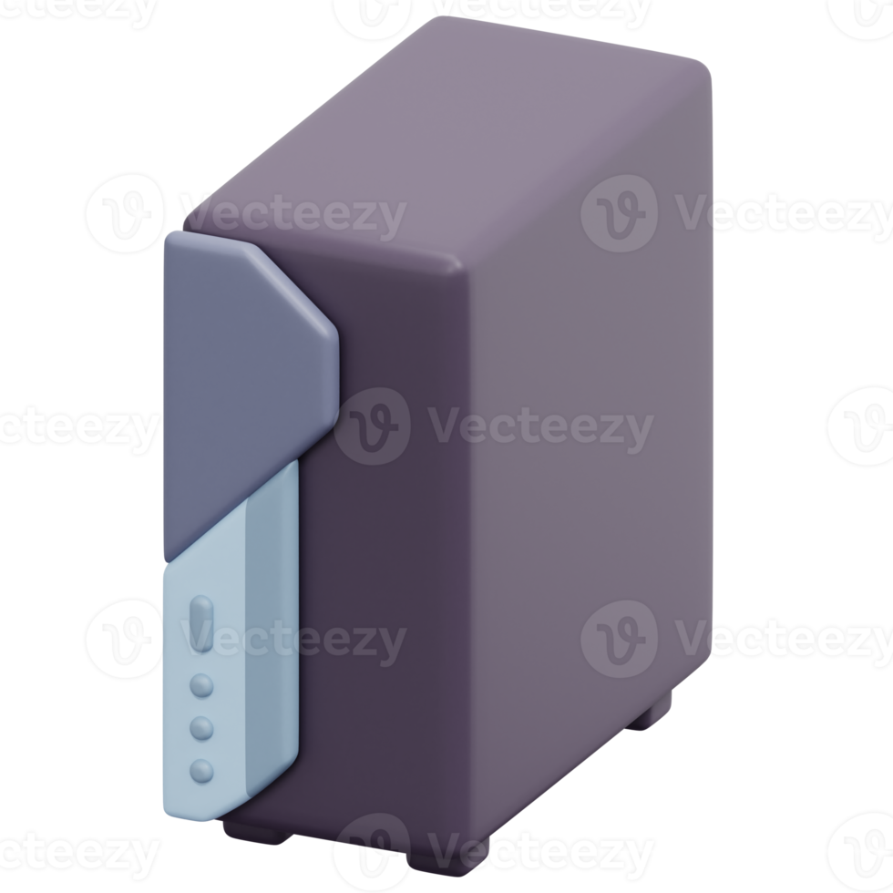 pc 3d render icon illustration png