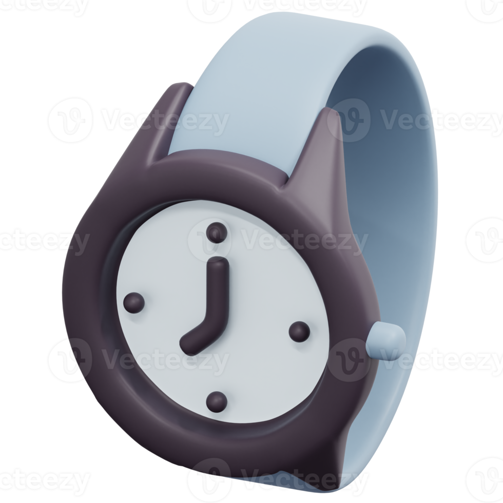 wristwatch 3d render icon illustration png