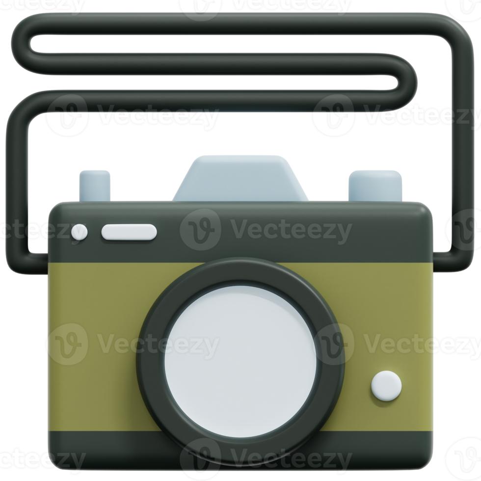 ilustración de icono de renderizado 3d de cámara png