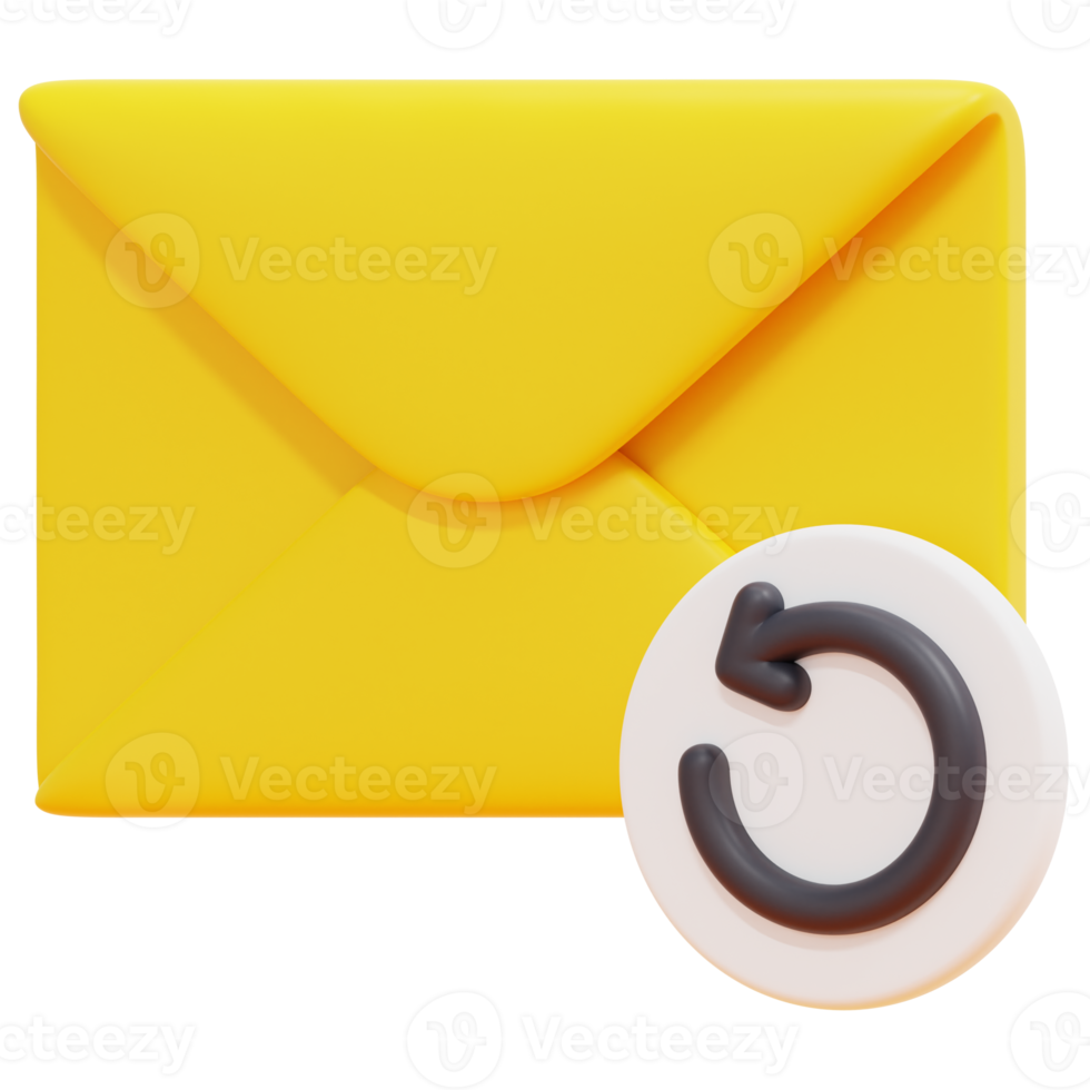 sync 3d render icon illustration png