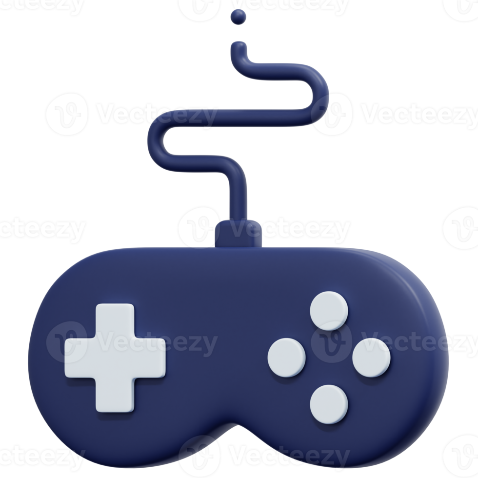 ilustração de ícone de renderização 3d joystick png