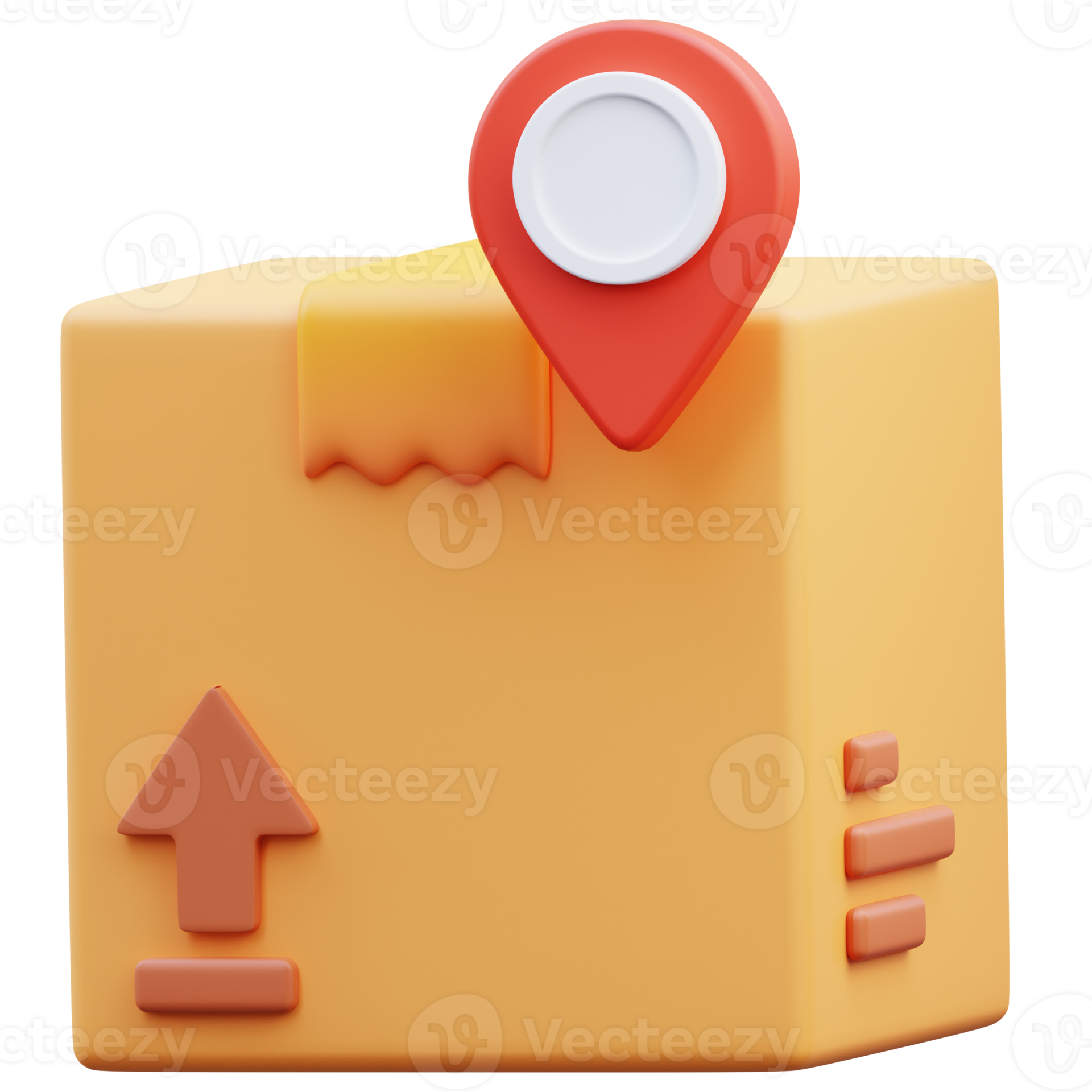 Where the order is being delivered, 3d rendering illustration 11629360 PNG