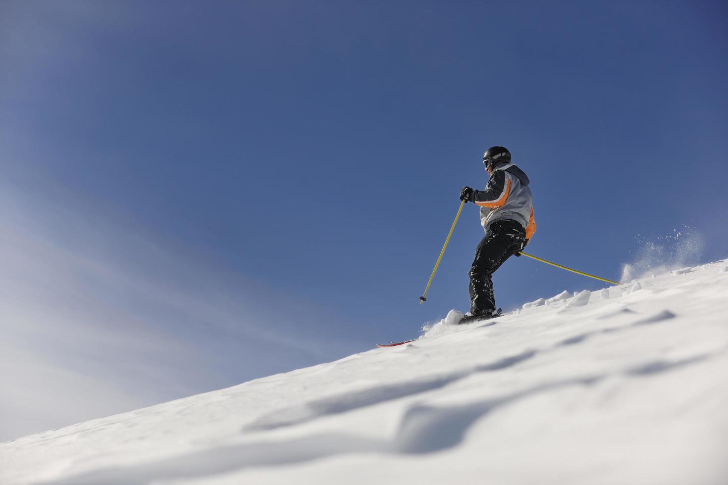 vista de esquí freeride foto