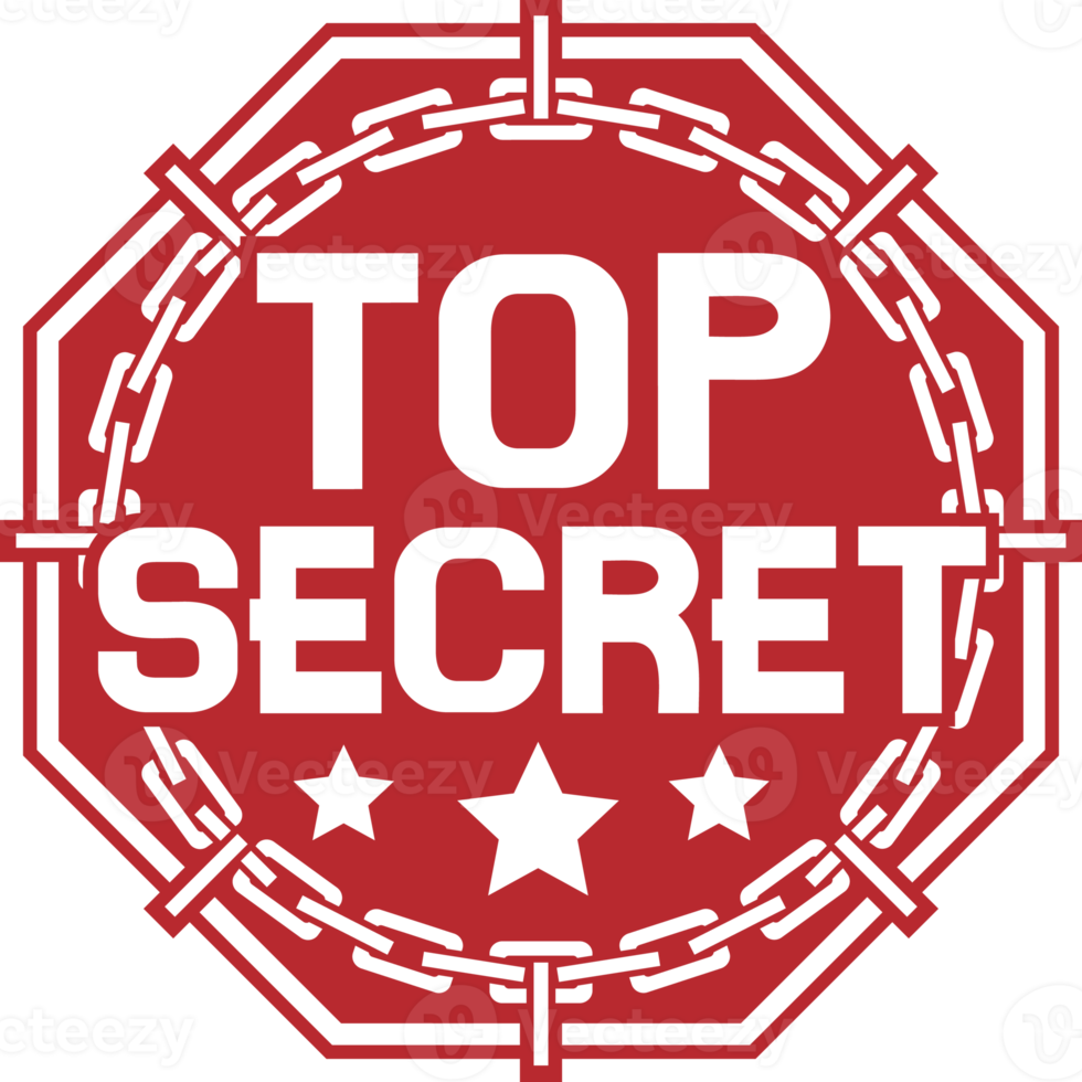 Top Secret Stamp Illustration png