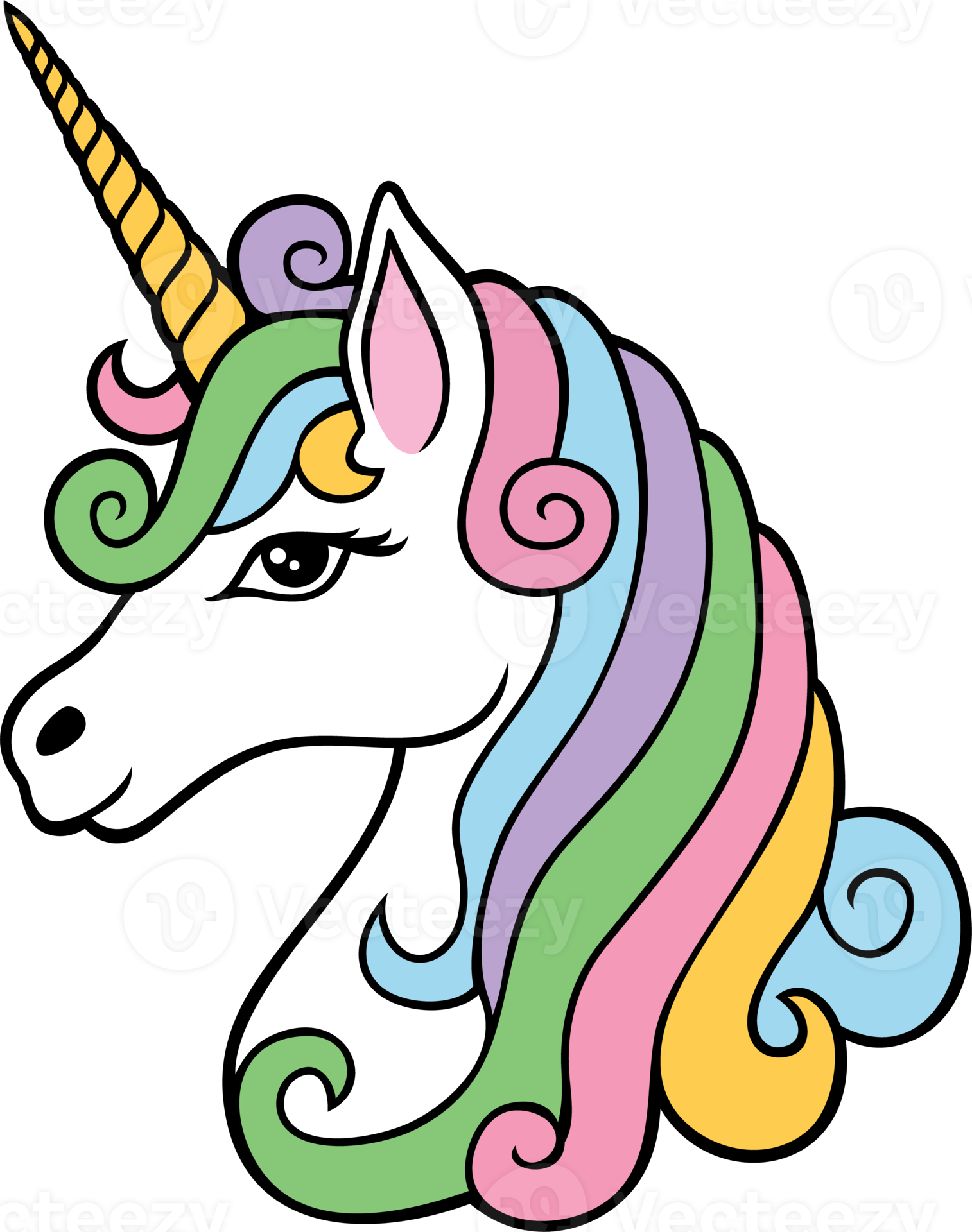 ilustração de cabeça de unicórnio 11630267 PNG