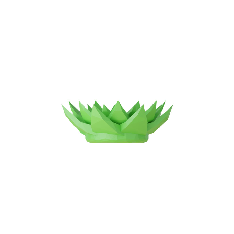 hierba verde aislada 3d png