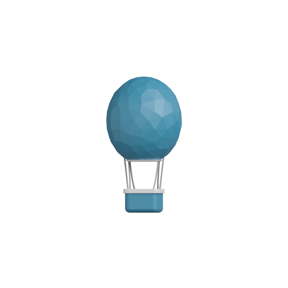 3D Isolated Air Balloon png