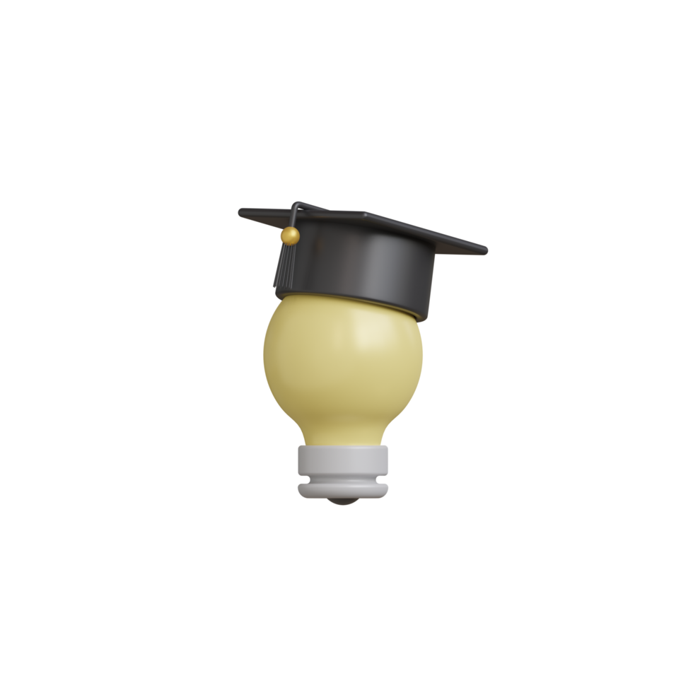 3d isolato idee nel formazione scolastica png