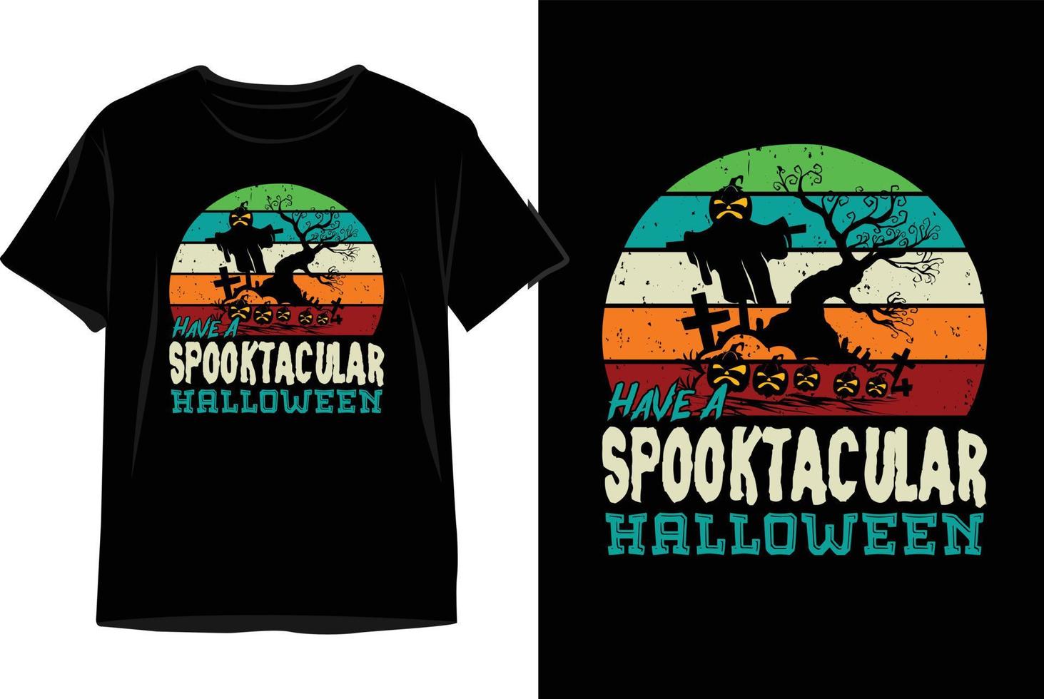 tener un spooktacular halloween vector de diseño de camiseta de halloween