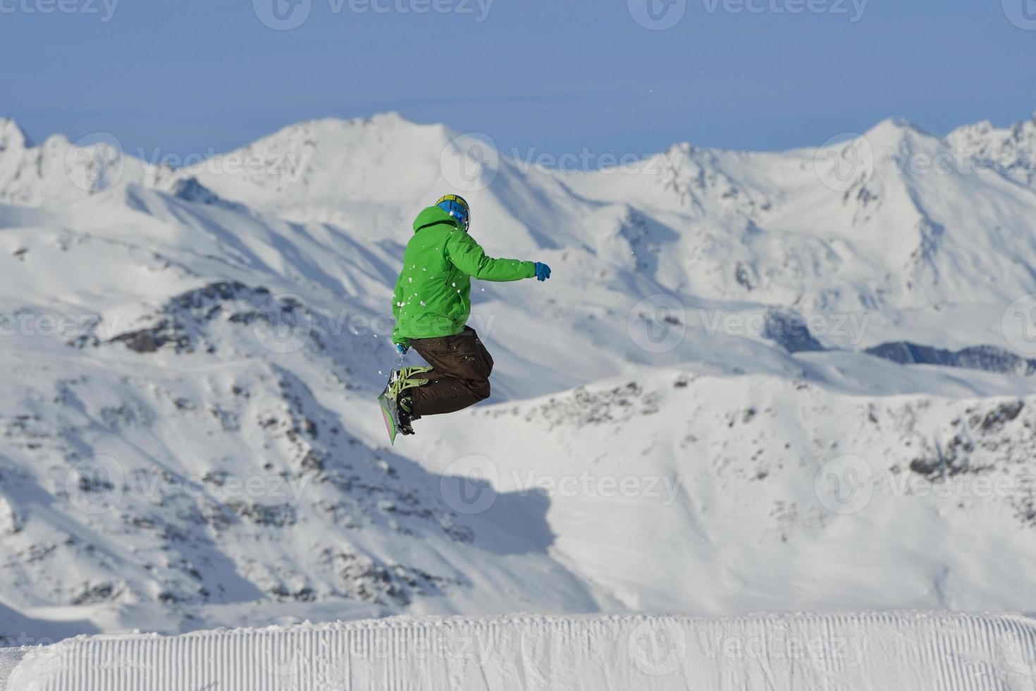 Ski jump view photo