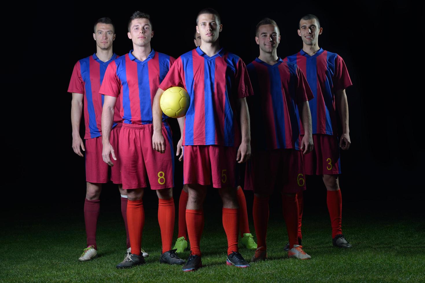 equipo de jugadores de fútbol foto