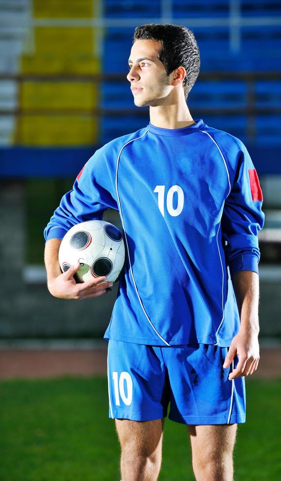 retrato de jugador de fútbol foto