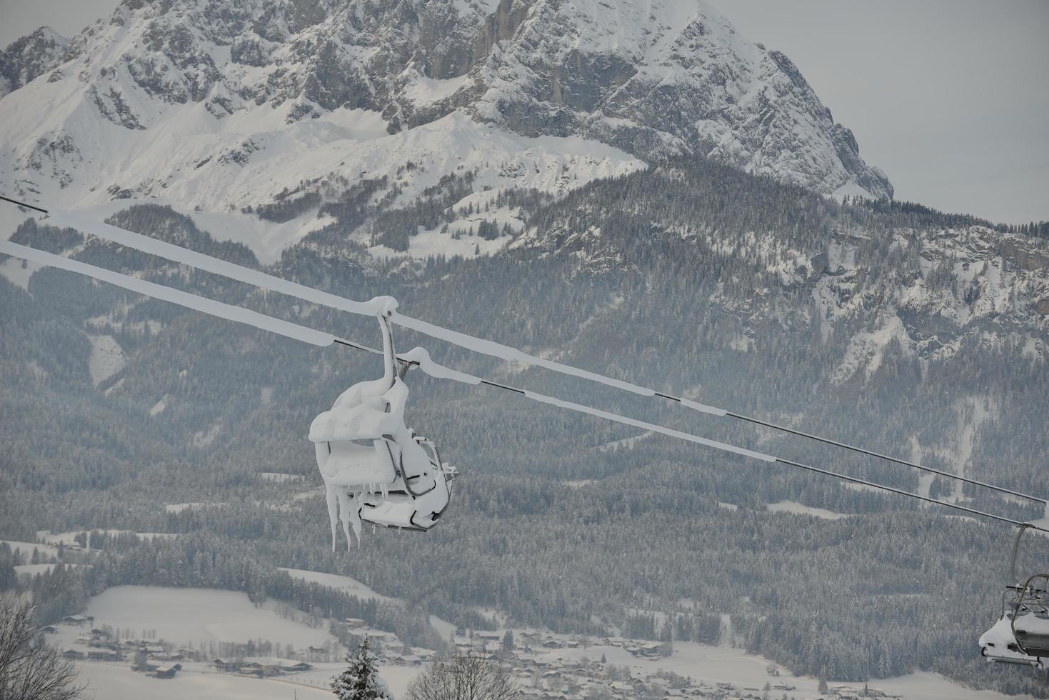 winter mountain landscape photo