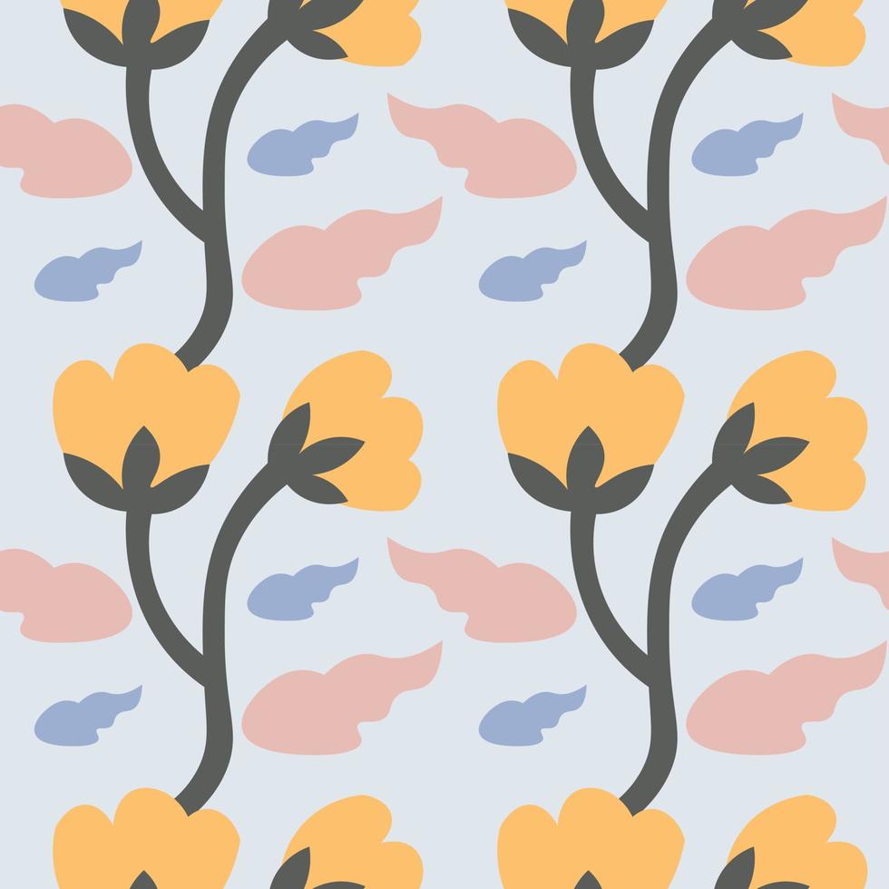 Abstract pattern. Floral seamless design vector