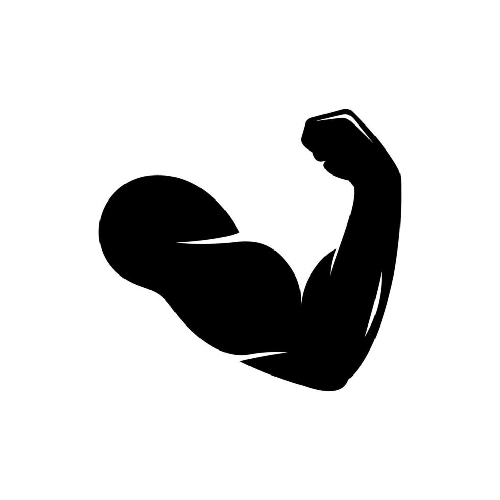 icono de brazo de gimnasio vector