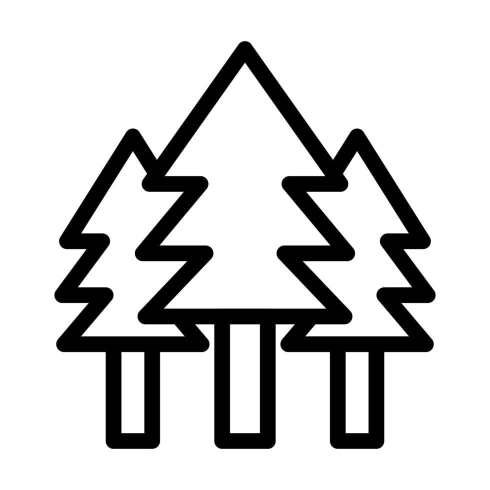 diseño de icono de pinos vector