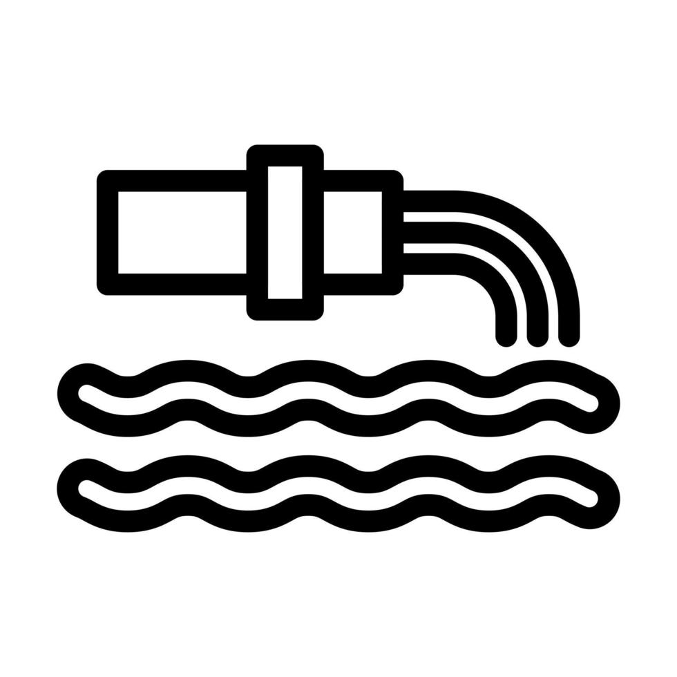 Water Pollution Icon Design vector