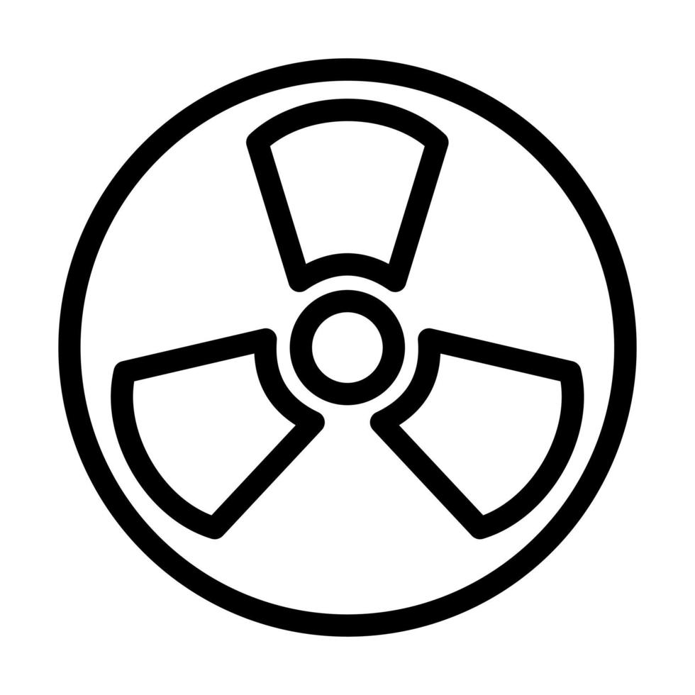 Radioactivity Icon Design vector