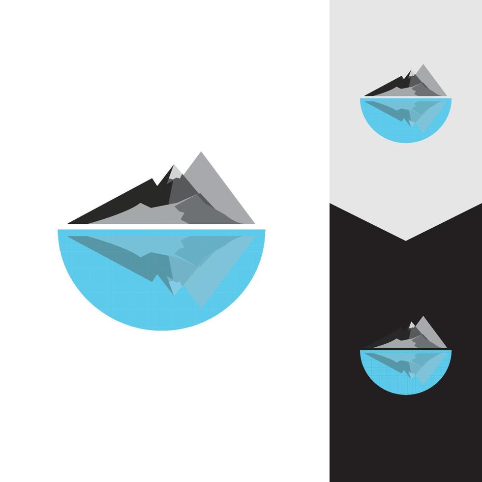 Mountain icon Logo Template Vector illustration design