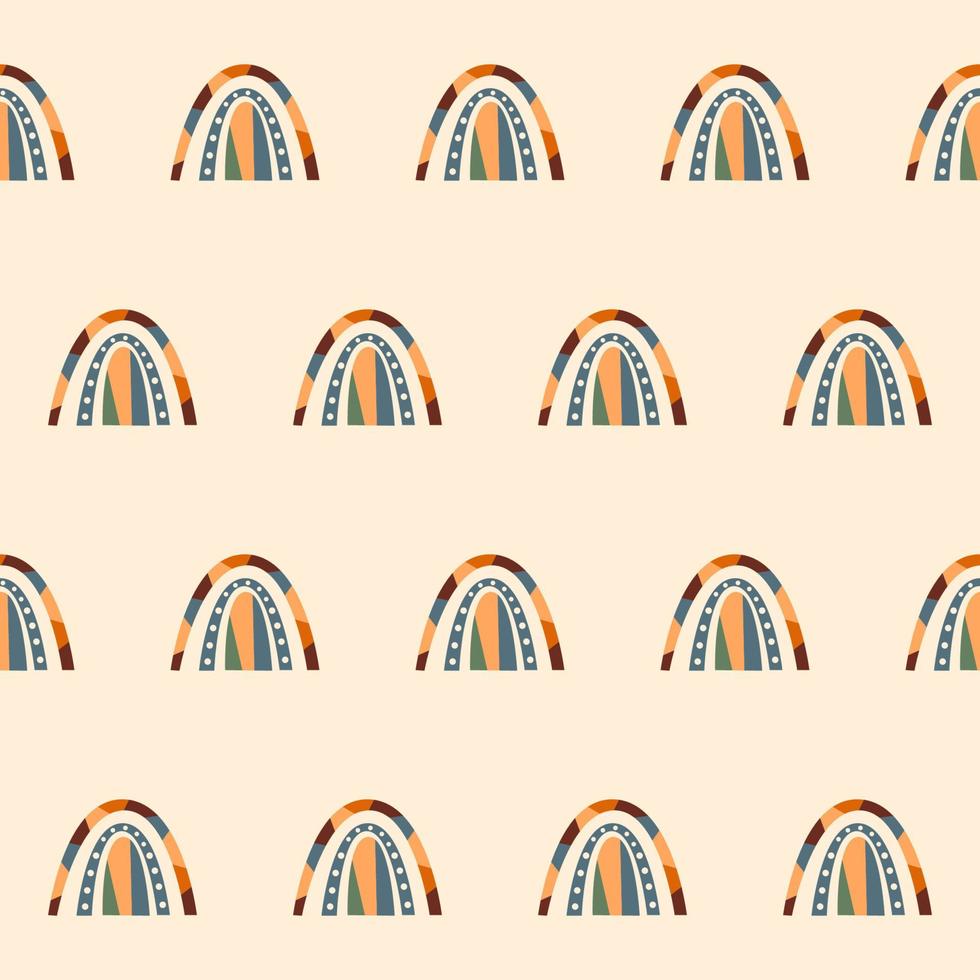 Rainbow seamless pattern background. Rainbow fabric textile print for baby closes, nursery wallpaper, kid shop wrapping paper vector